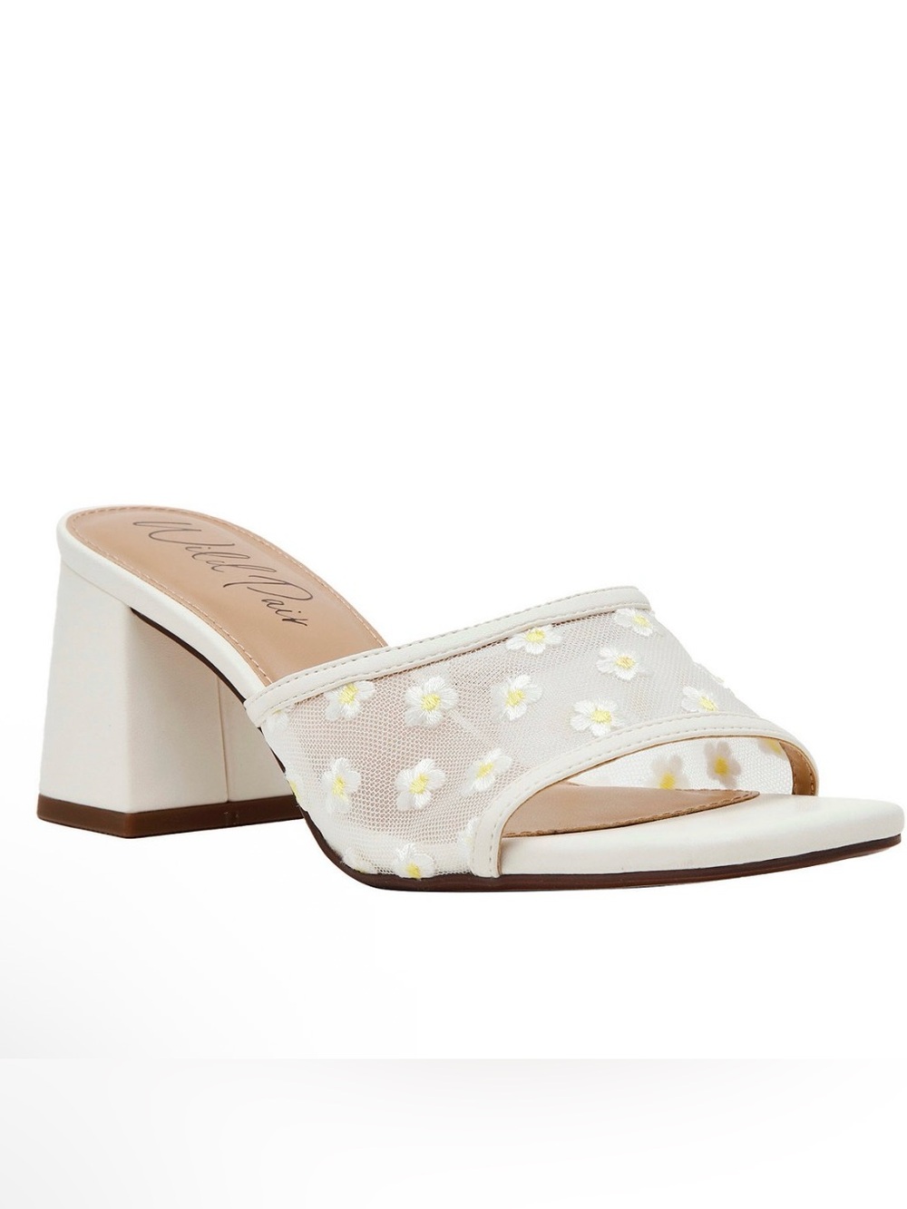 NIB Wild Pair Women's 8.5 Piillar Slip-On Block Heel Sandals